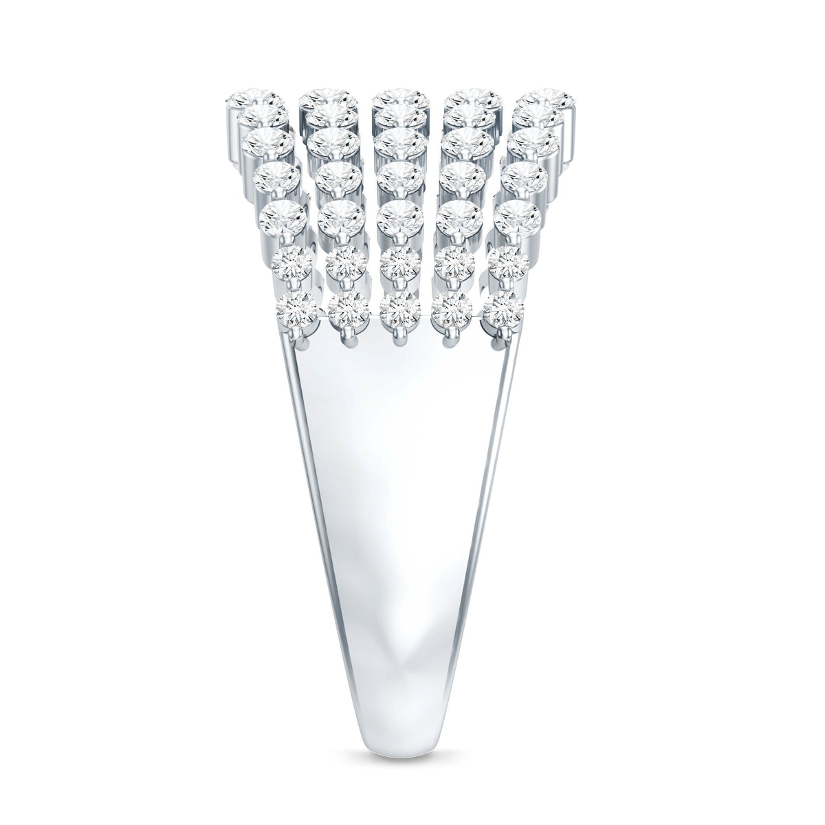 Lab Grown Diamond Statement Wedding Band for Women