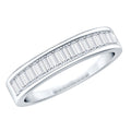 Baguette Cut Lab Grown Diamond Half Eternity Band