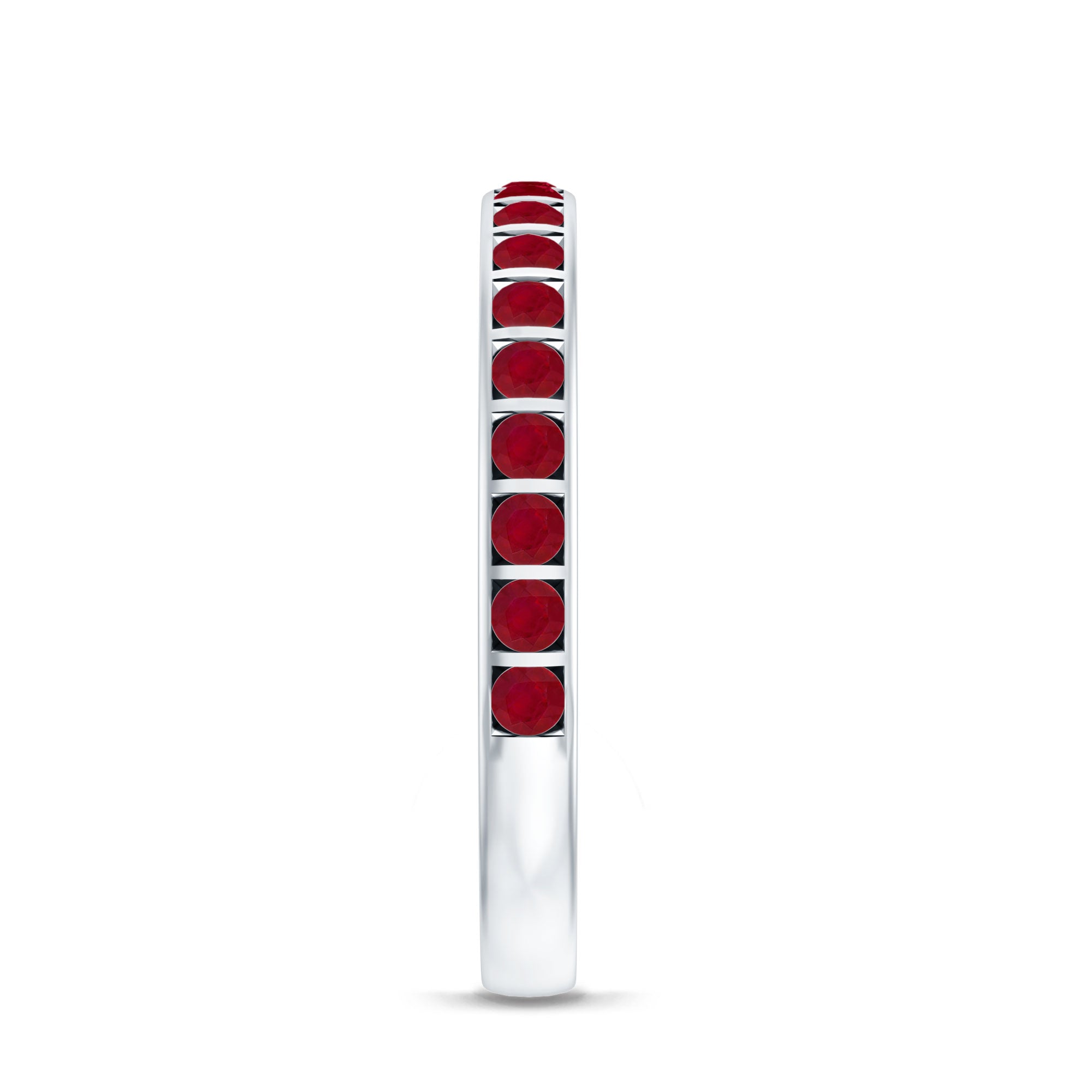 Bar Set Ruby Contemporary Eternity Ring