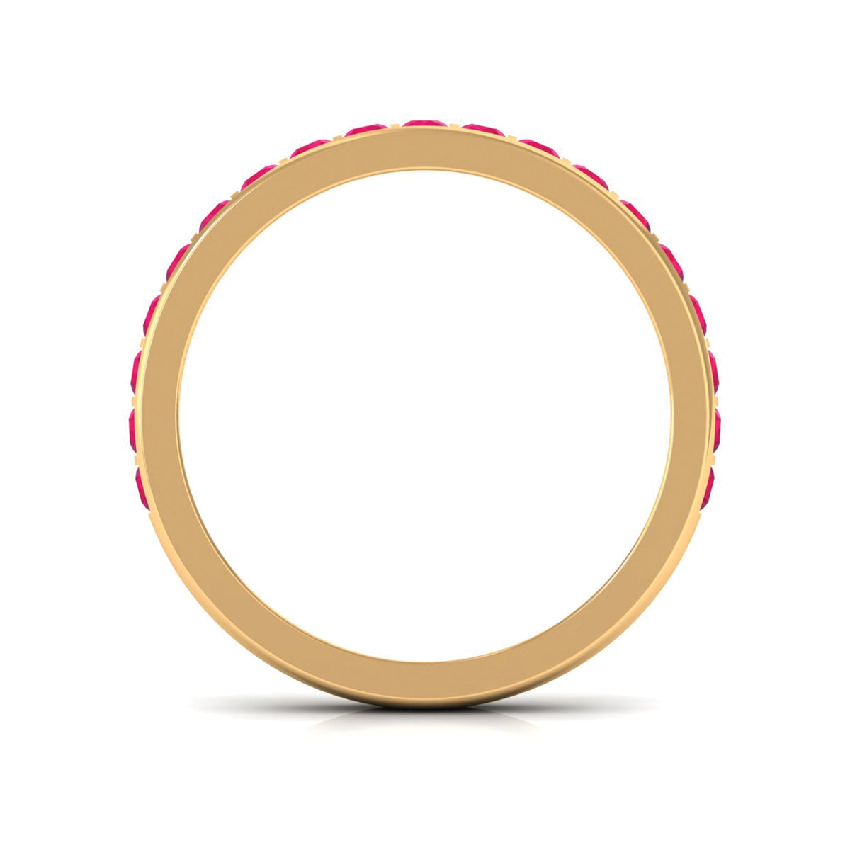Bar Set Ruby Contemporary Eternity Ring