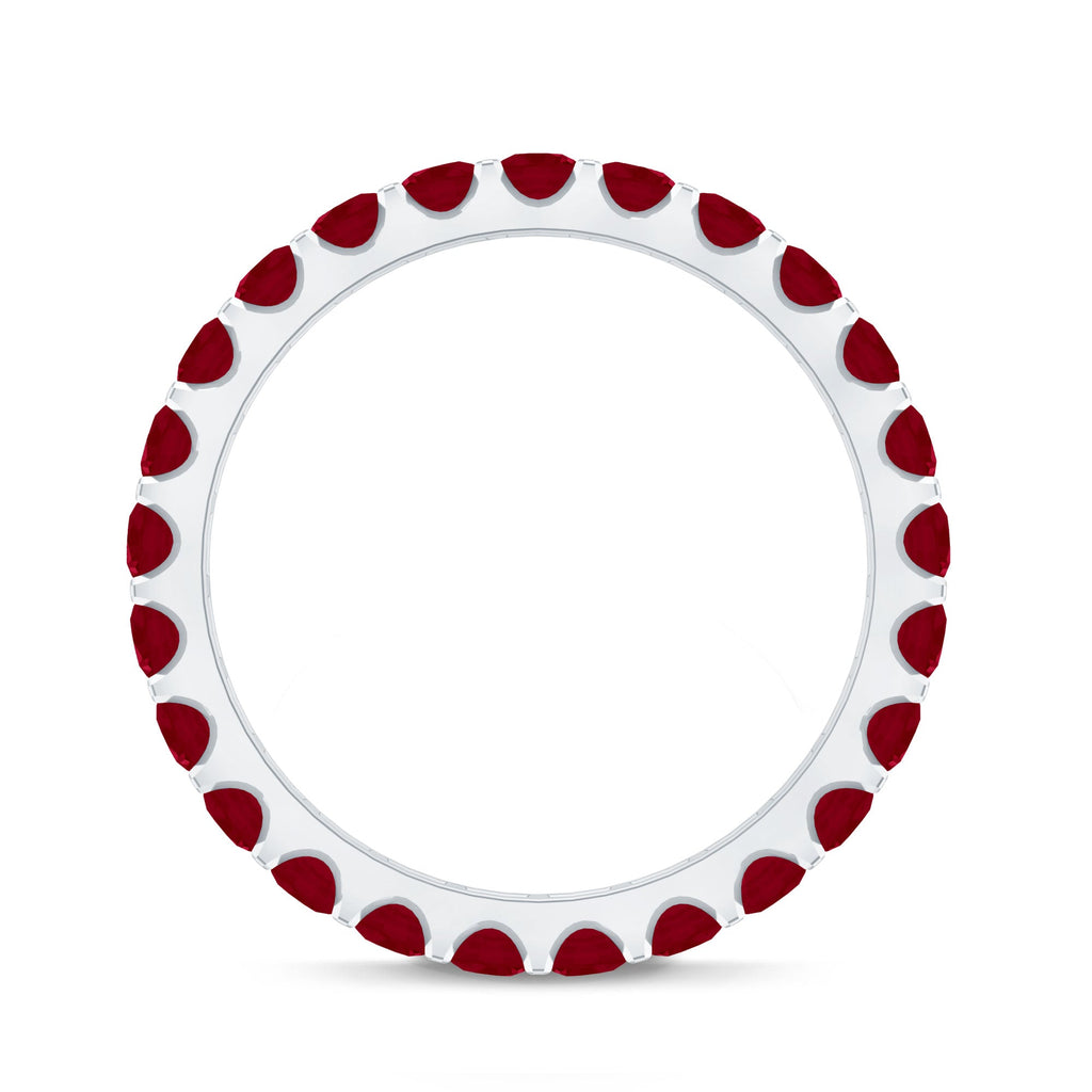 Natural Ruby Eternity Stackable Ring for Women