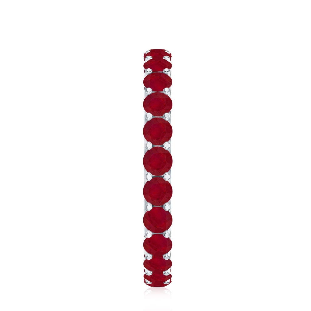 Natural Ruby Eternity Stackable Ring for Women