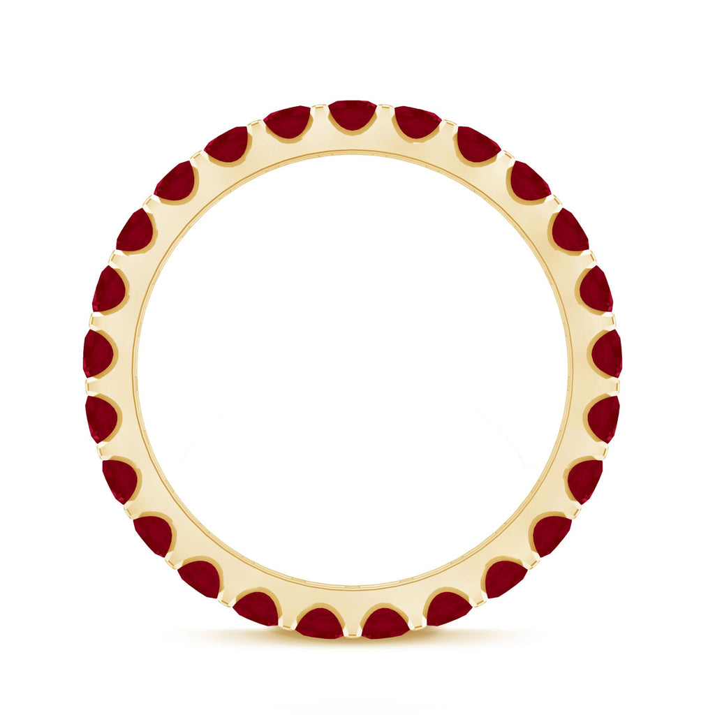 Natural Ruby Eternity Stackable Ring for Women