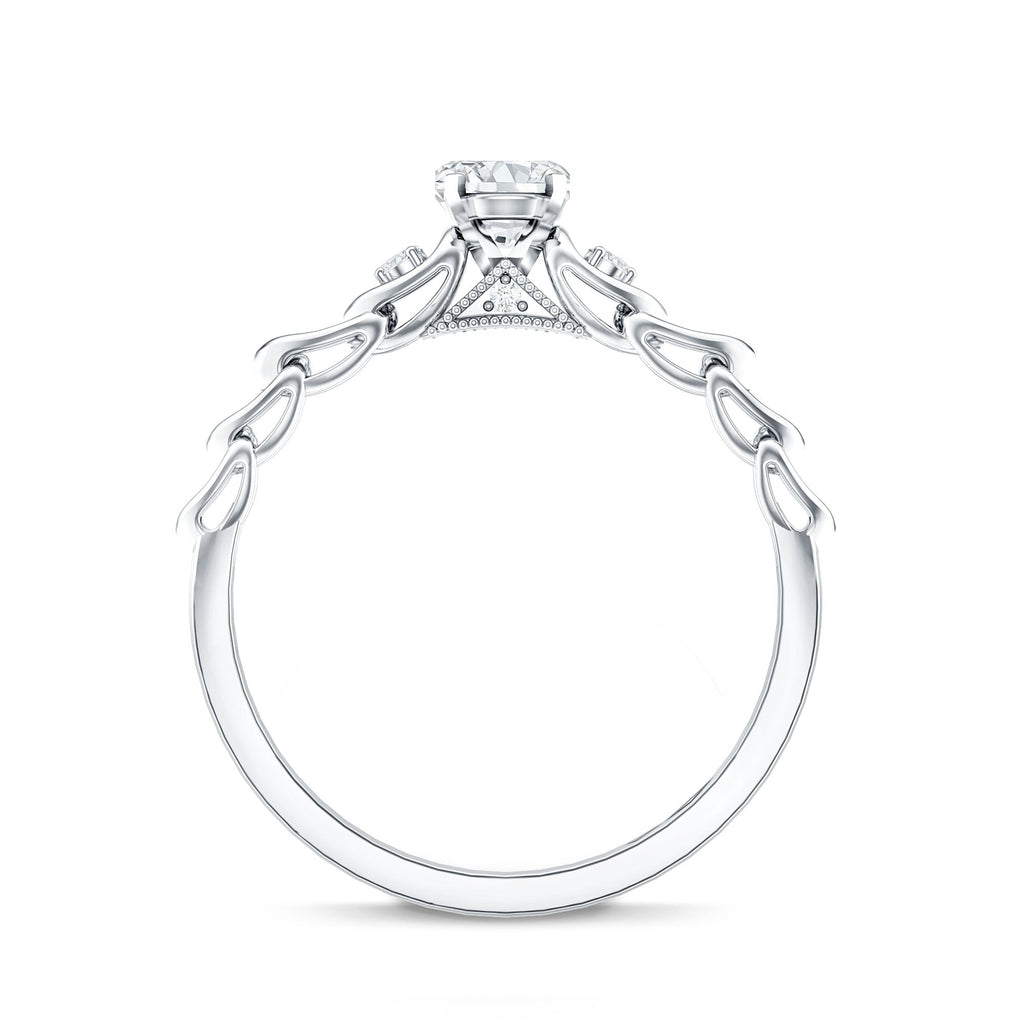 Genuine Diamond Minimalist Promise Ring with Certificate
