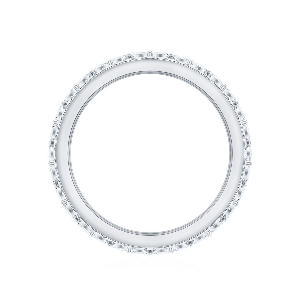 Certified Marquise Moissanite Wedding Band