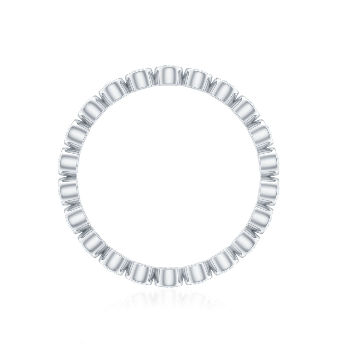 Real Diamond Eternity Ring in Bezel Setting