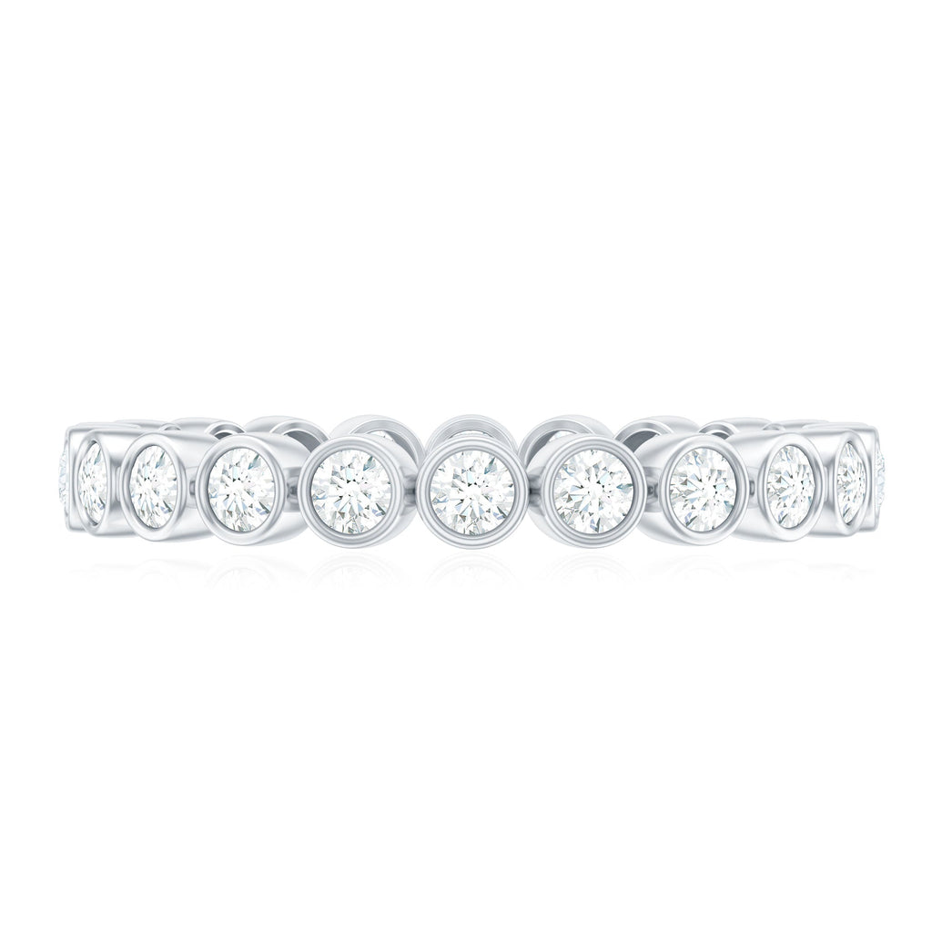 Real Diamond Eternity Ring in Bezel Setting