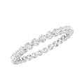 Round Cut Moissanite Full Eternity Band Ring