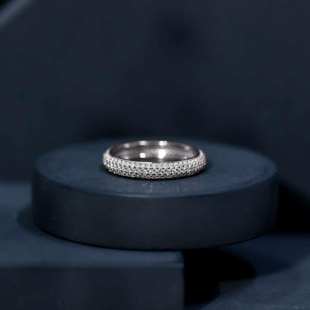 Classic Moissanite Eternity Wedding Band for Women