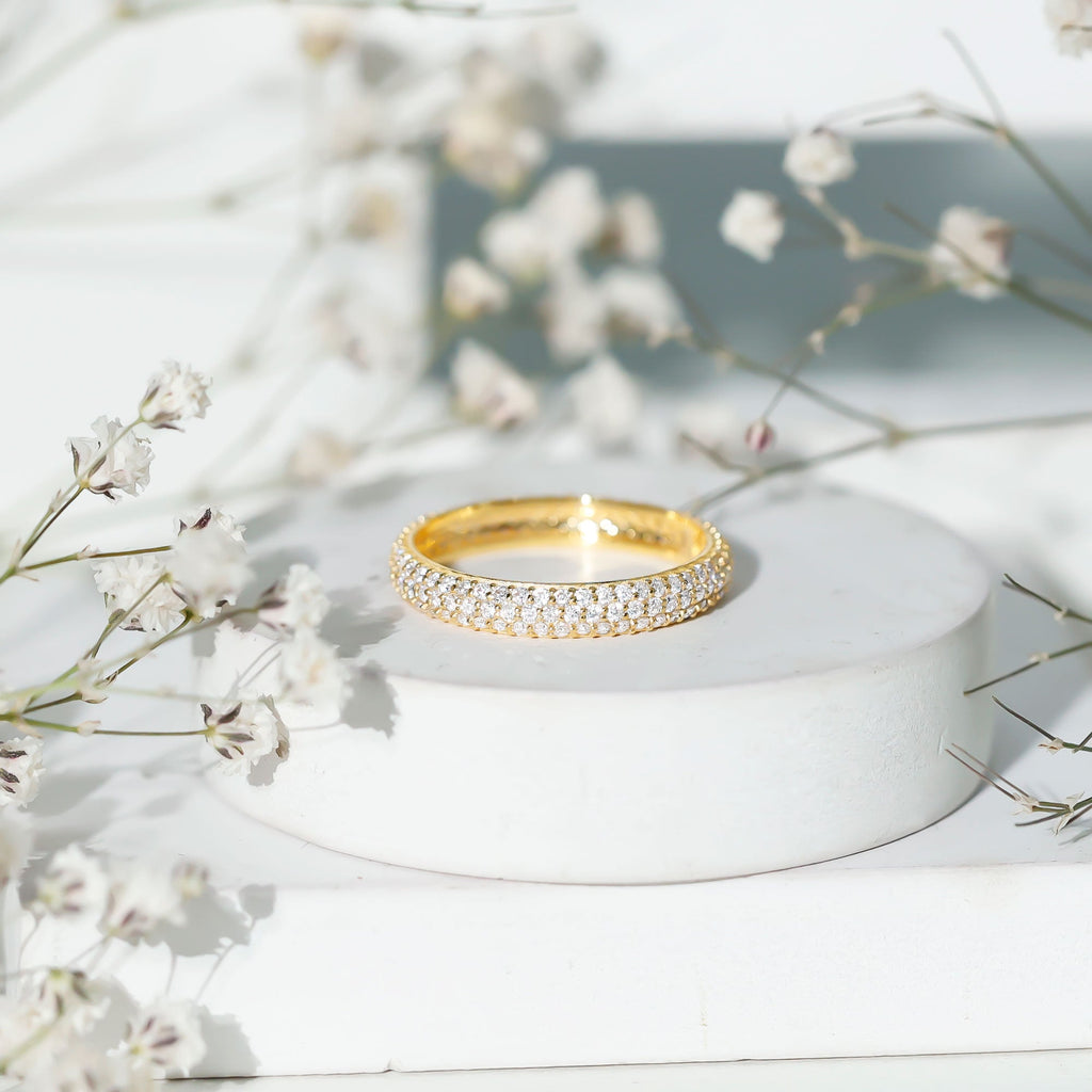 Classic Moissanite Eternity Wedding Band for Women