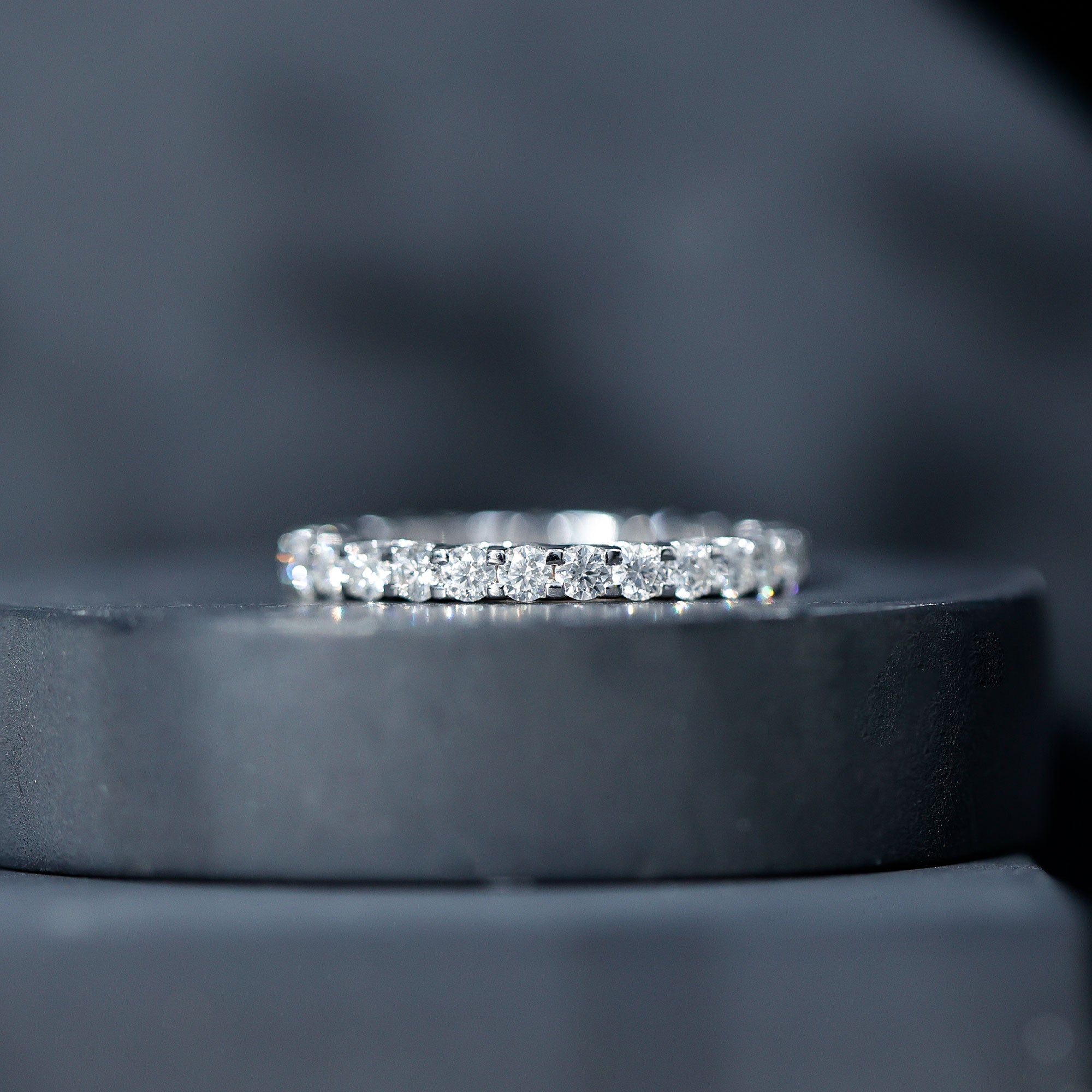 Brilliant Cut Moissanite Eternity Wedding Ring for Women