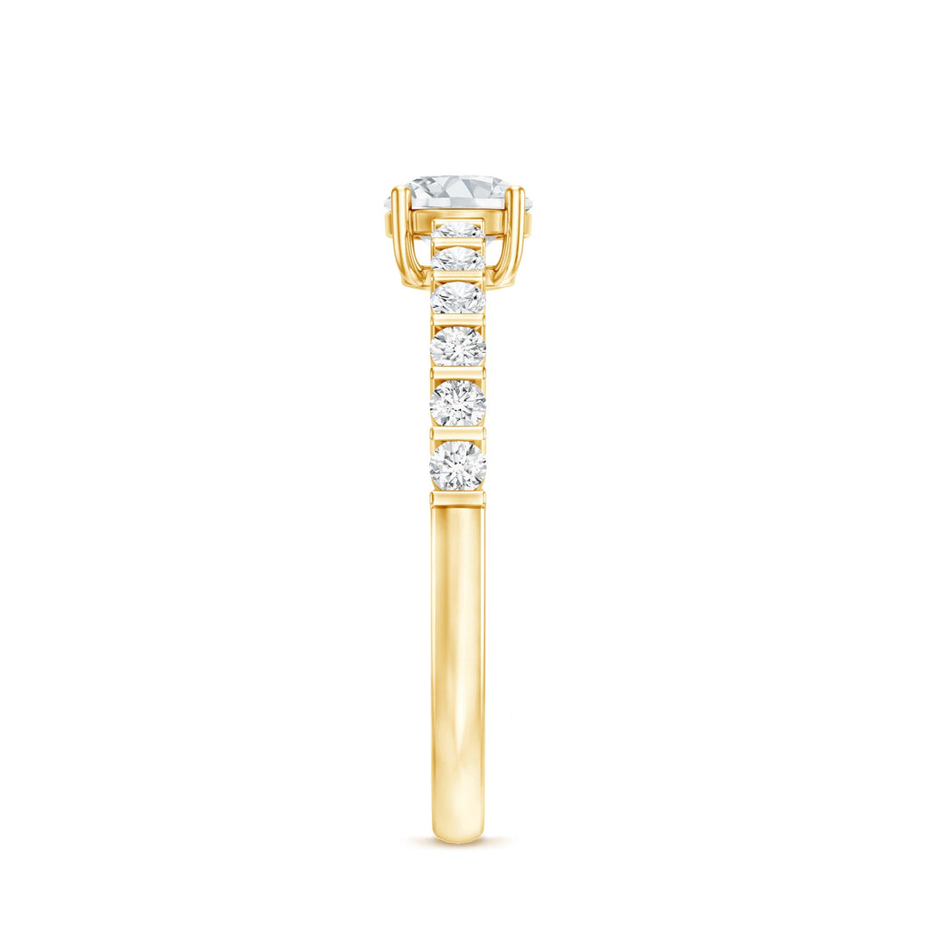 Round Brilliant Cut Moissanite Proposal Ring