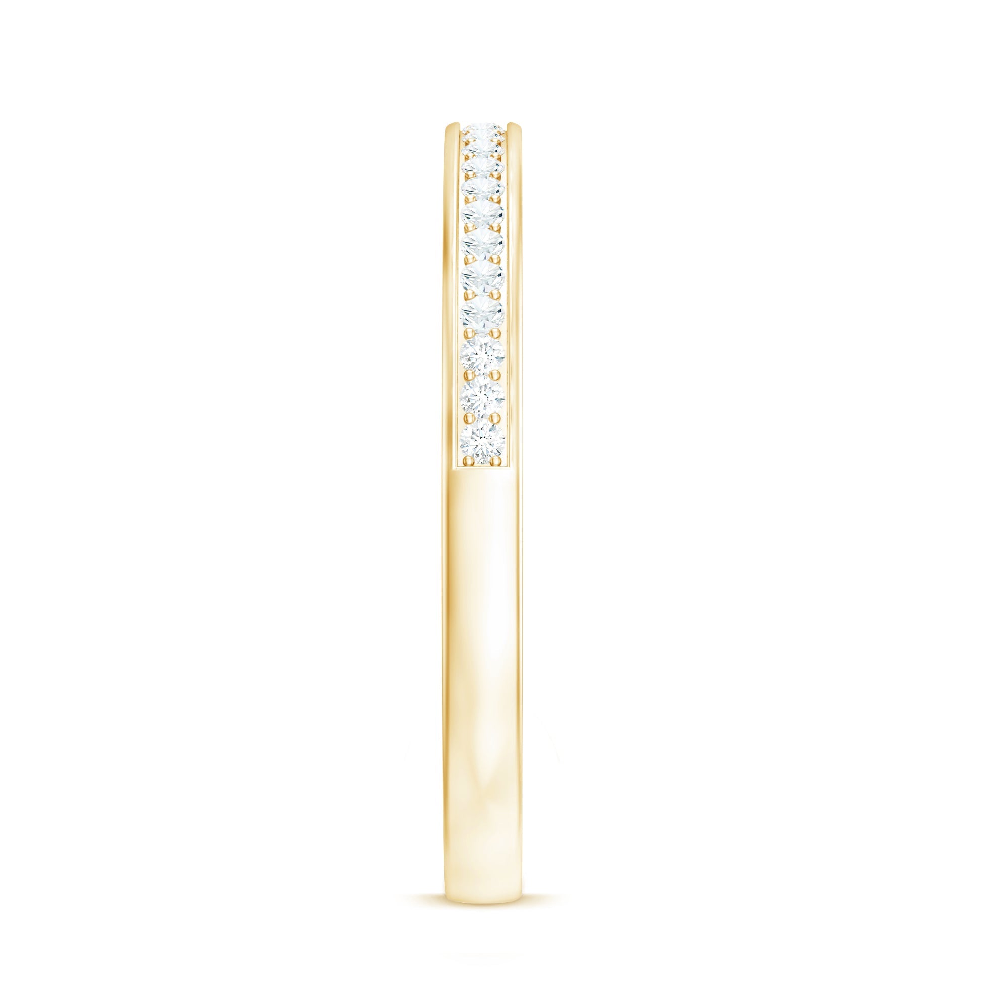 Minimal Moissanite Eternity Band Ring