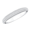 Brilliant Cut Round Moissanite Band Ring For Women