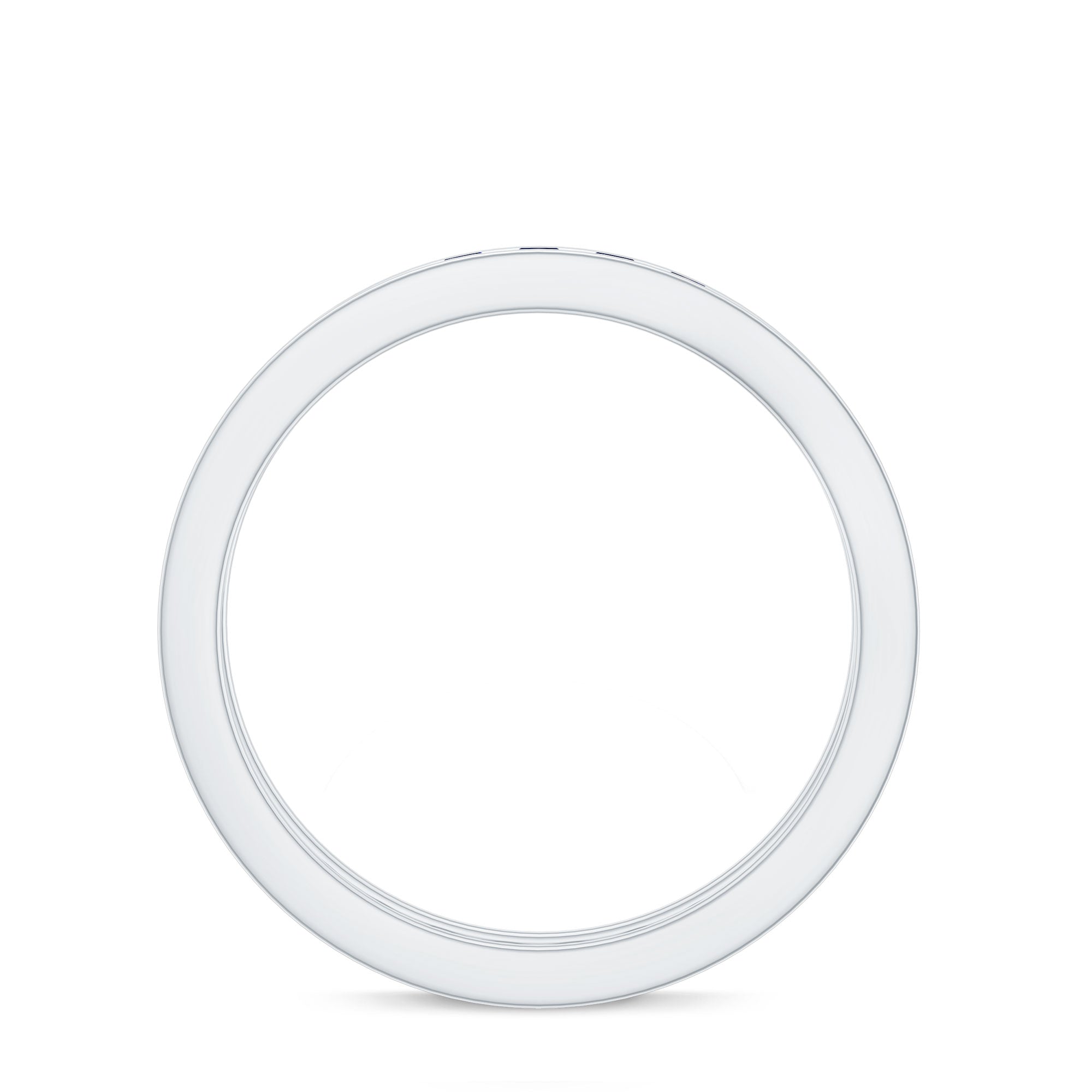 Natural Blue Sapphire Eternity Stackable Ring for Women