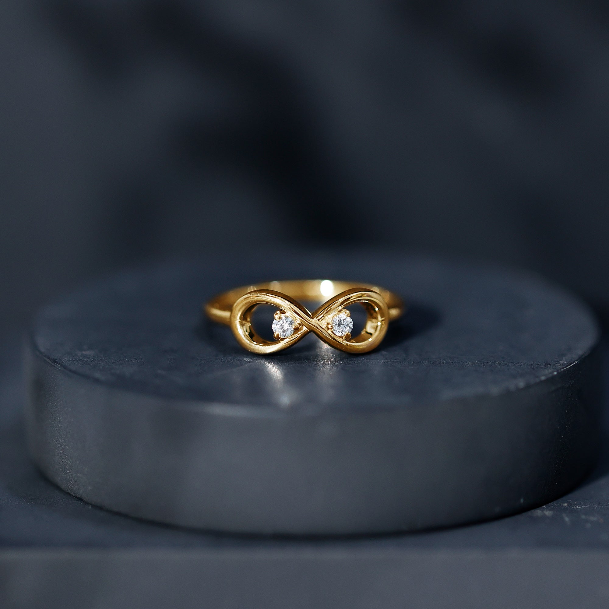 Certified Real Diamond Infinity Promise Ring for Women
