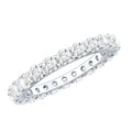 Certified Moissanite Stackable Eternity Band Ring
