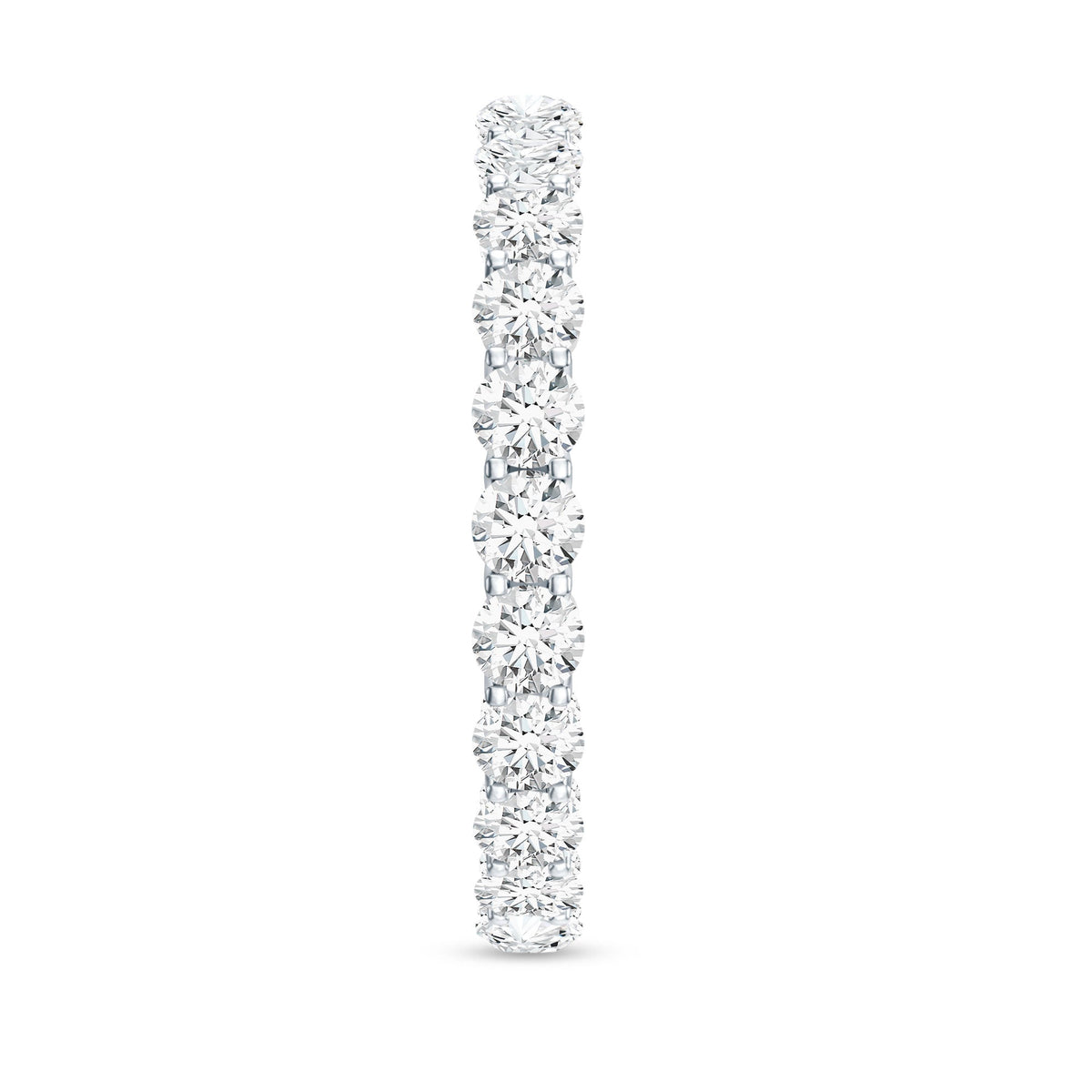 Certified Moissanite Stackable Eternity Band Ring
