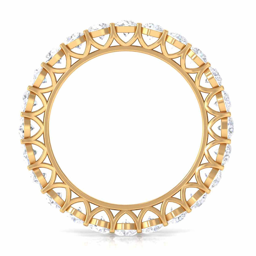 Certified Moissanite Stackable Eternity Band Ring