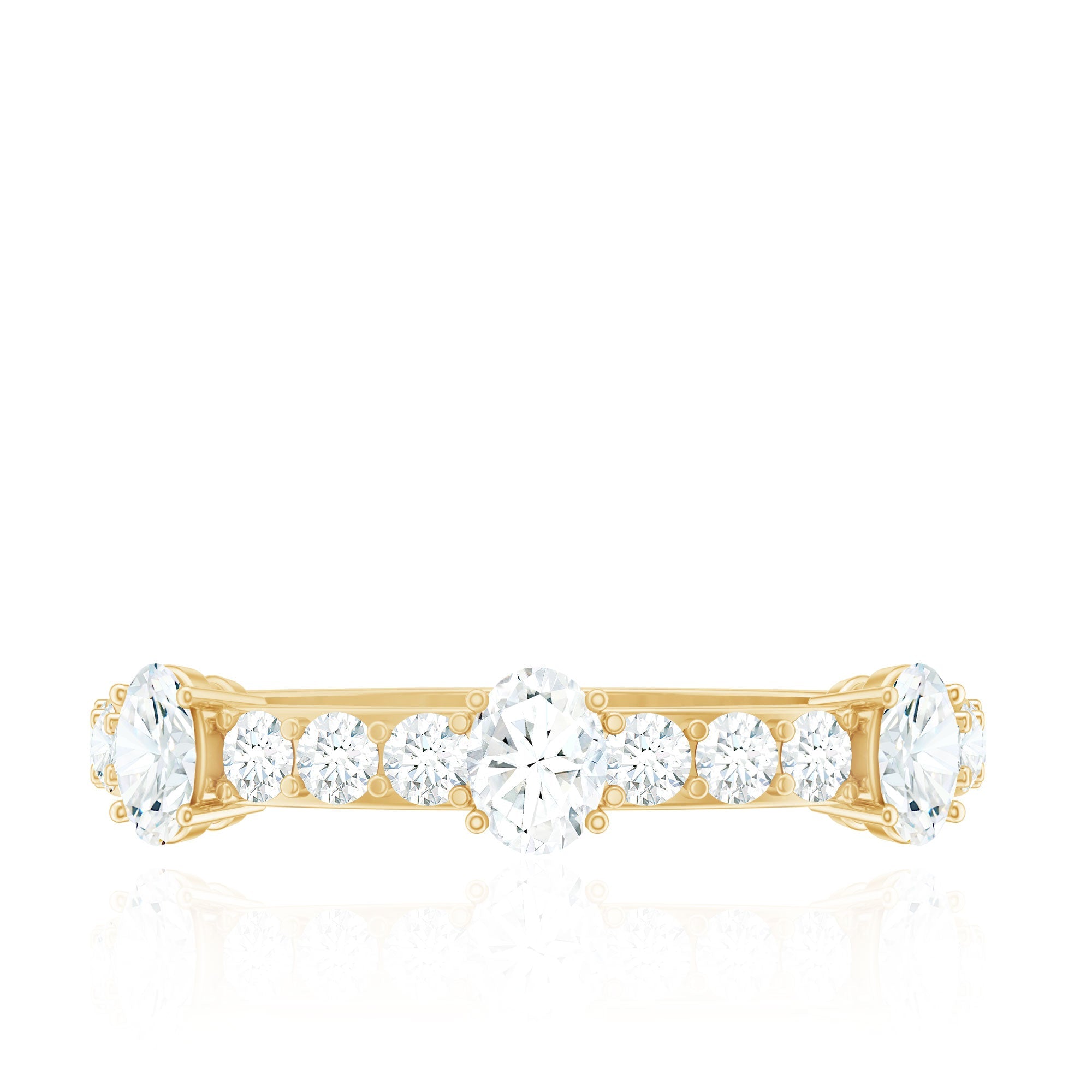 Natural Diamond Half Eternity Band Ring