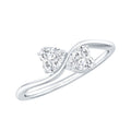 Heart Shape Lab Grown Diamond Toi Et Moi Promise Ring
