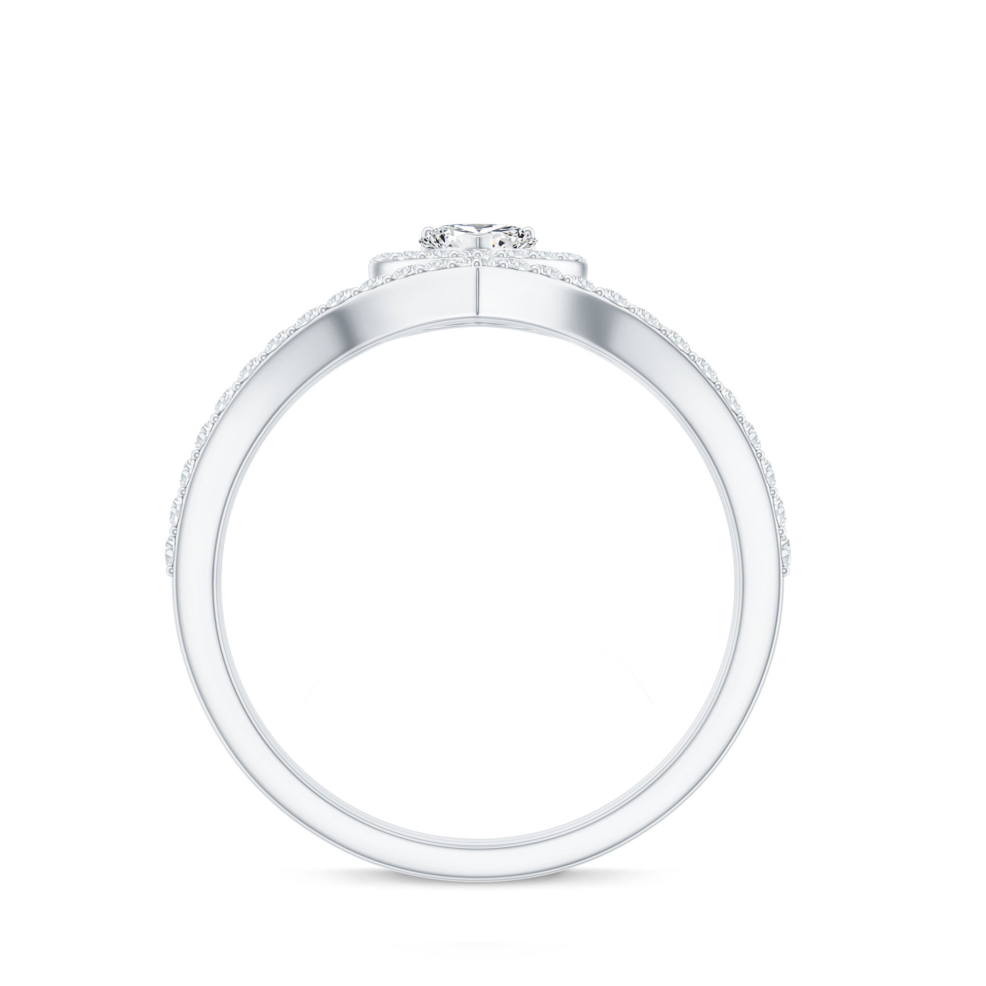Heart Shape Lab Grown Diamond Bridal Ring Set