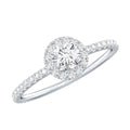 Minimal Engagement Ring with Lab Grown Diamond