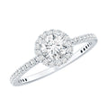 Round Lab Grown Diamond Promise Engagement Ring