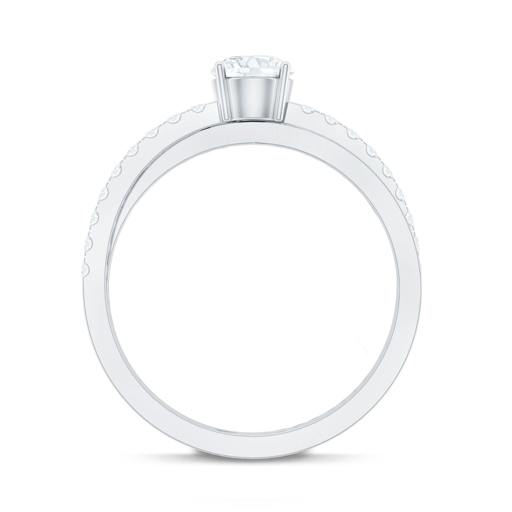 Round Lab Grown Diamond Solitaire Promise Ring