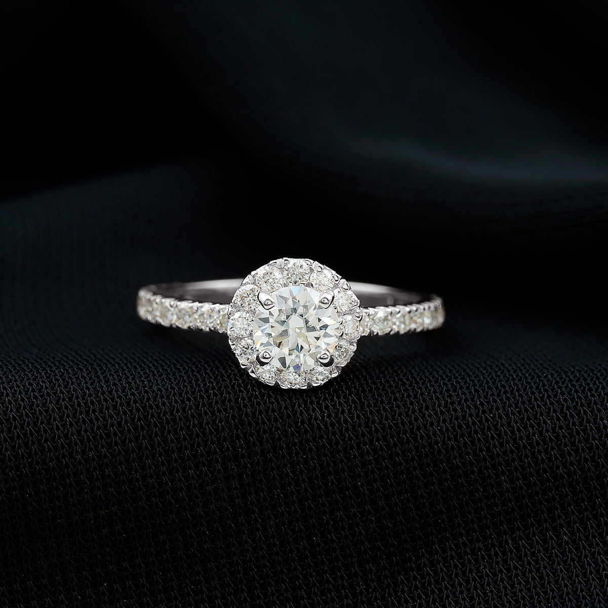 Certified Moissanite Promise Ring For Engagement