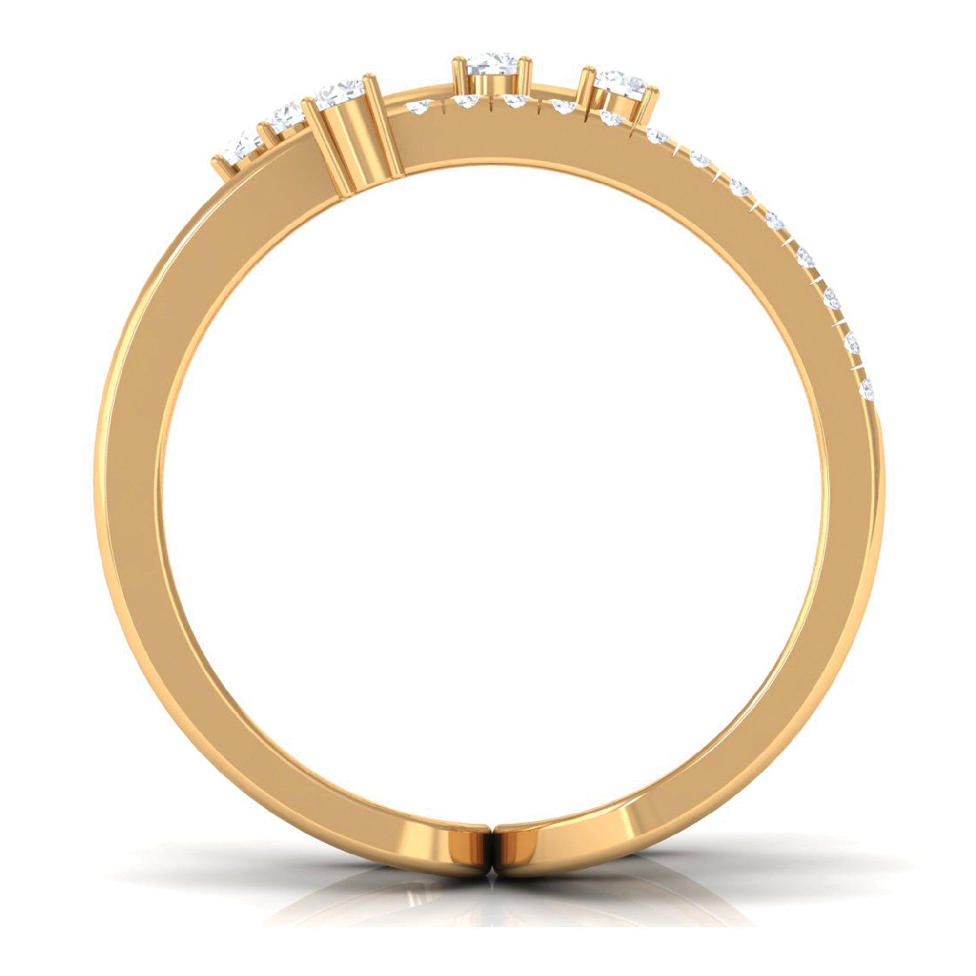 Certified Diamond Cocktail Wrap Ring
