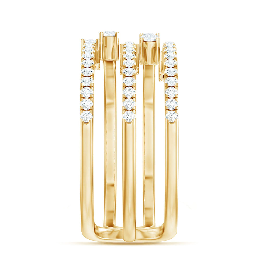 Certified Diamond Cocktail Wrap Ring