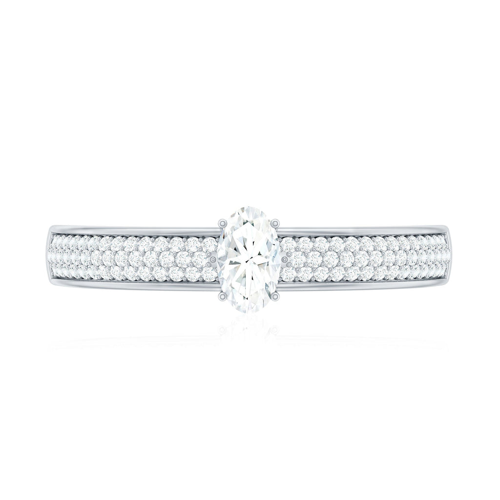 Oval Cut Diamond Classic Engagement Ring