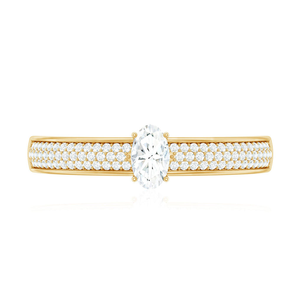 Oval Cut Diamond Classic Engagement Ring