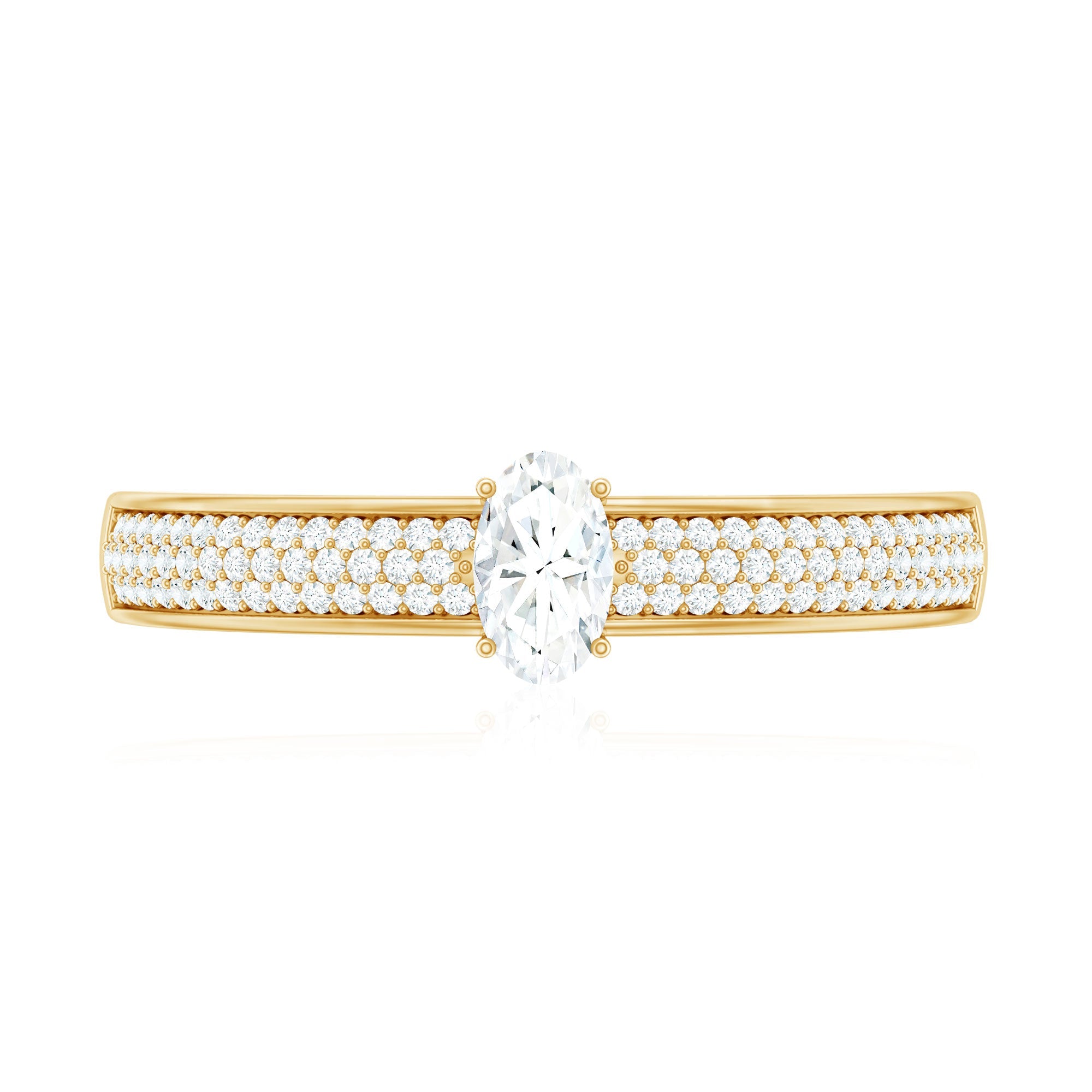 Oval Cut Diamond Classic Engagement Ring