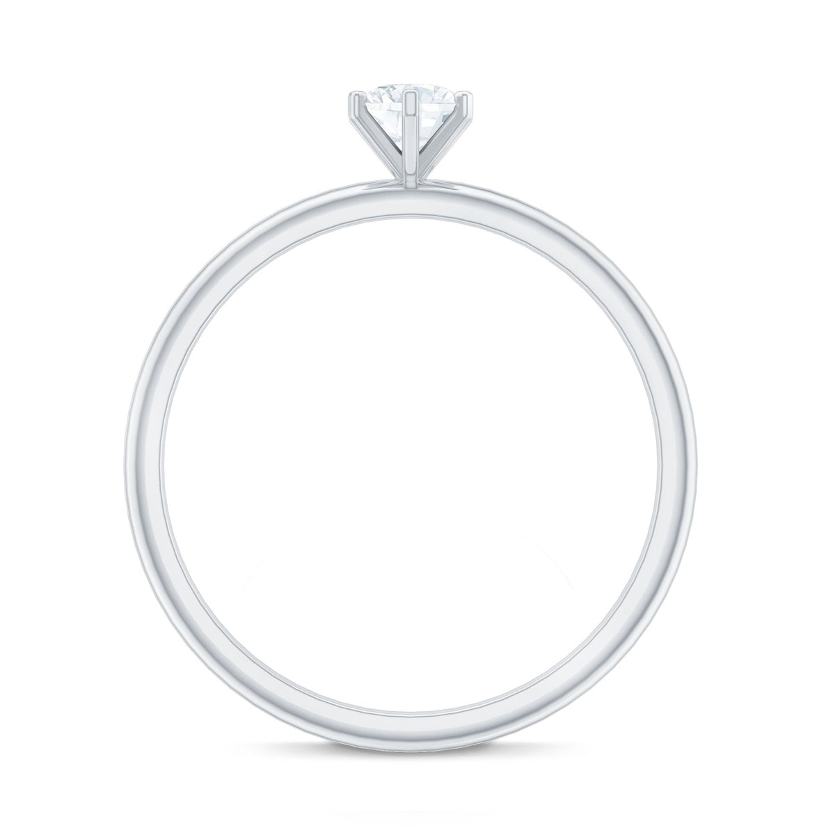Solitaire Round Diamond Promise Ring