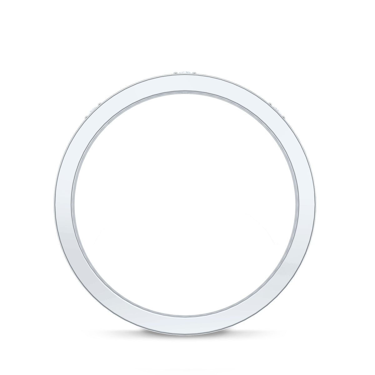 Certified Three Diamond Wedding Band Ring