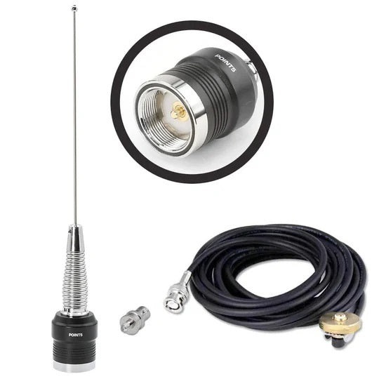Antenna Kit UHF External Mount Handheld Radio - EXTANTKITUHFABH Vinyasa Automotive