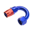 6AN Swivel Hose Ends Blue 180 Vinyasa Automotive