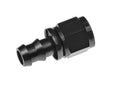 6AN Push Lock Hose End Str Black Vinyasa Automotive