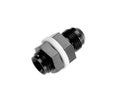 6AN Bulkhead Adapter Black Male Male Vinyasa Automotive