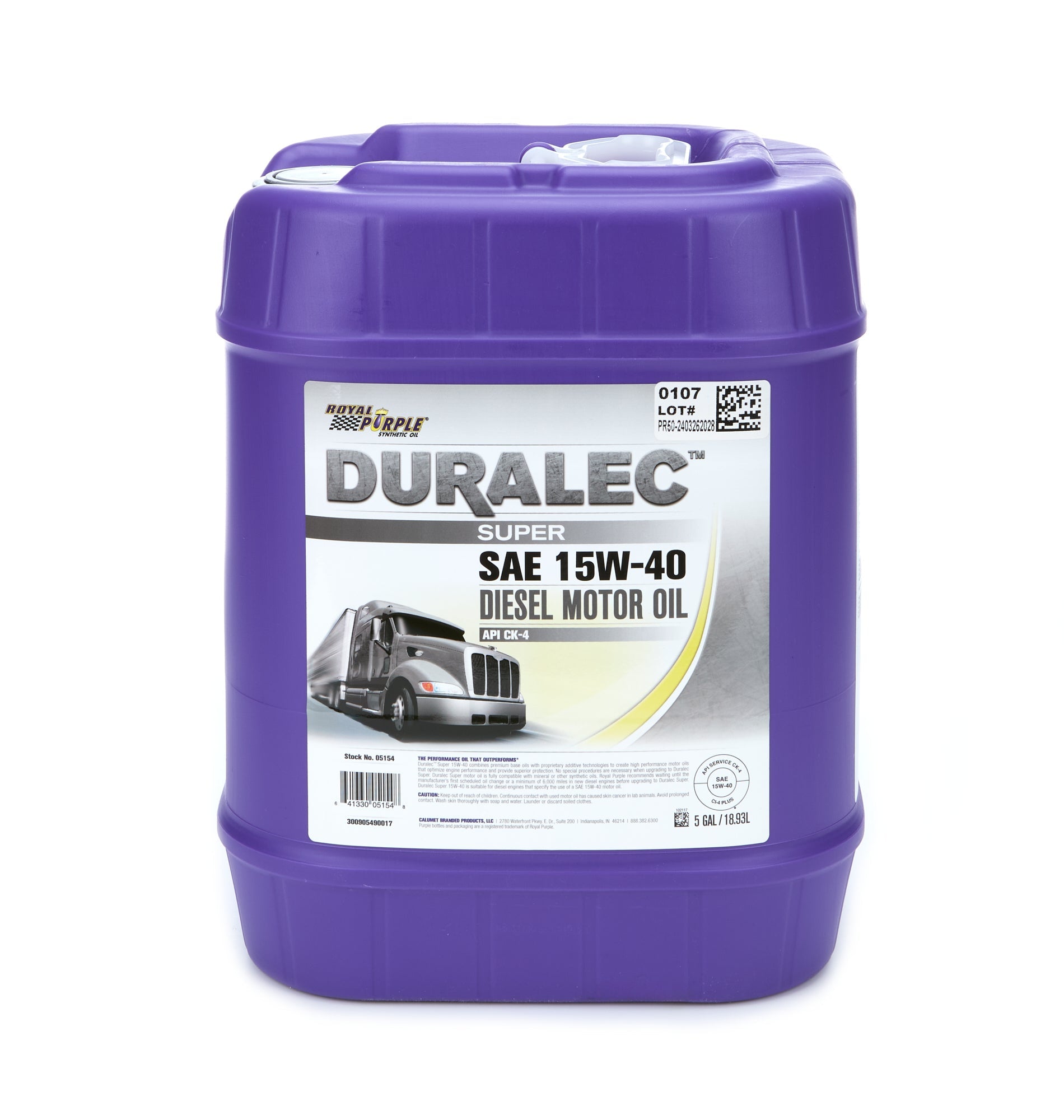Motor Oil 15W40 CJ-4 5 Gallon - 05154 Vinyasa Automotive