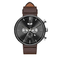 ROOSEVELT CHRONO LEATHER - Brown/Black Vestal Watch