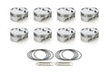 SBC Dished Piston Set 4.155 Bore -25.5cc - 1000216 Vinyasa Automotive