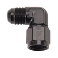 6AN 90Deg FM to ML Flare Black Vinyasa Automotive