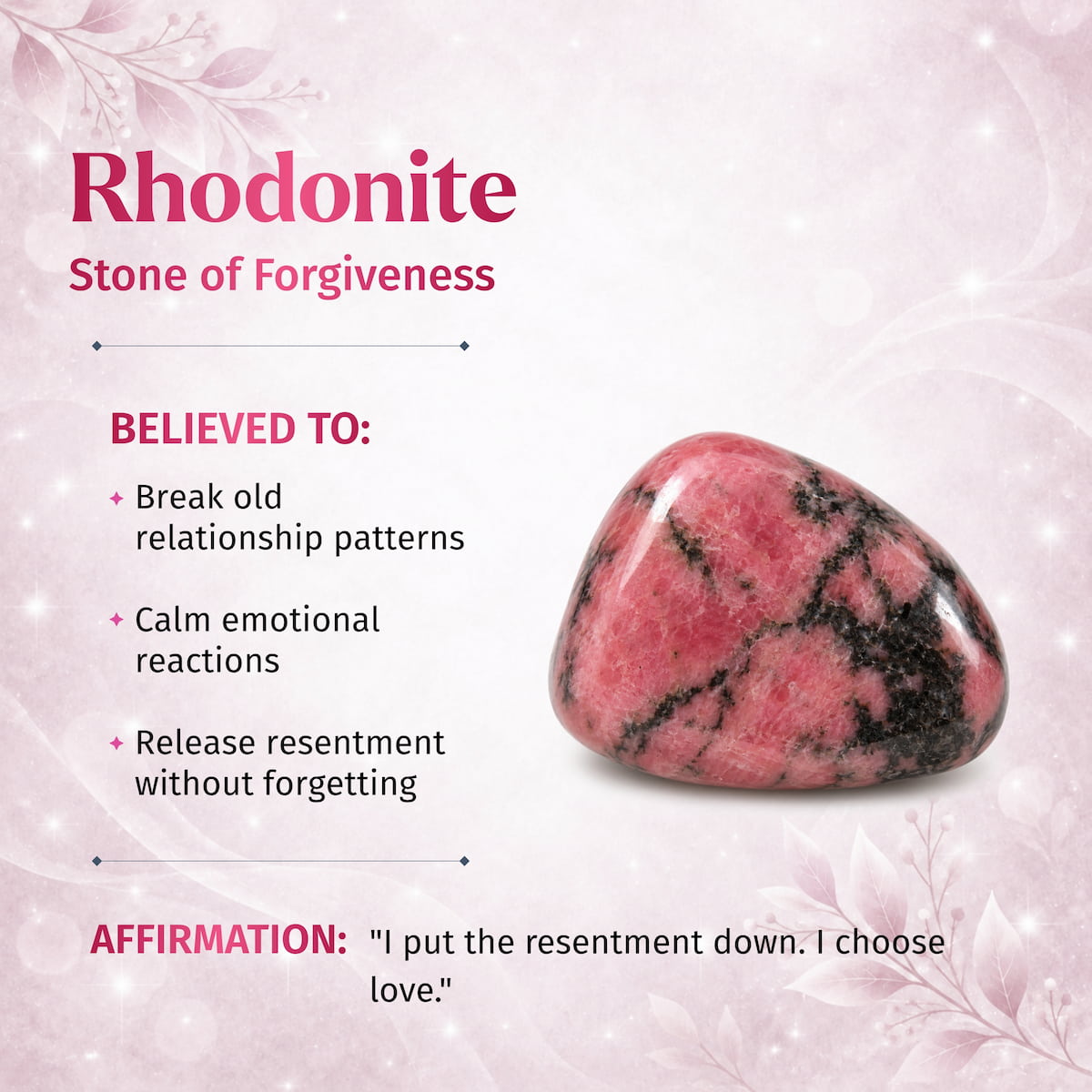 The Love Frequency – Rhodonite Bracelet of Forgiveness Conscious Items
