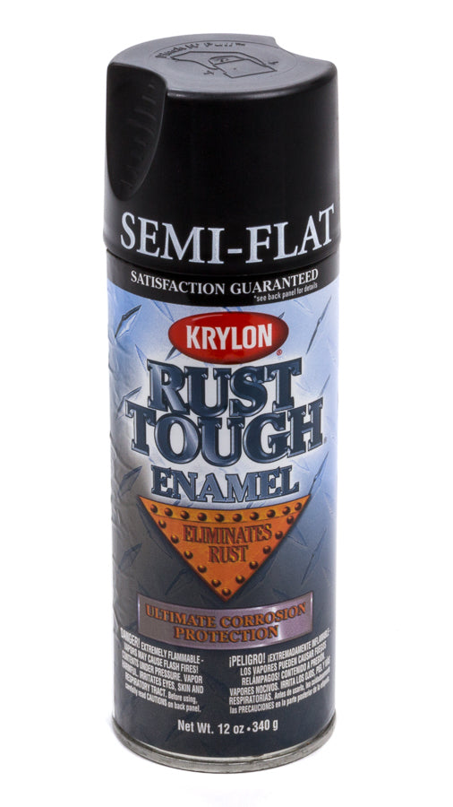 Krylon Paint Rust Tough Enamal Semi-Flat Black - RTA9203 Vinyasa Automotive