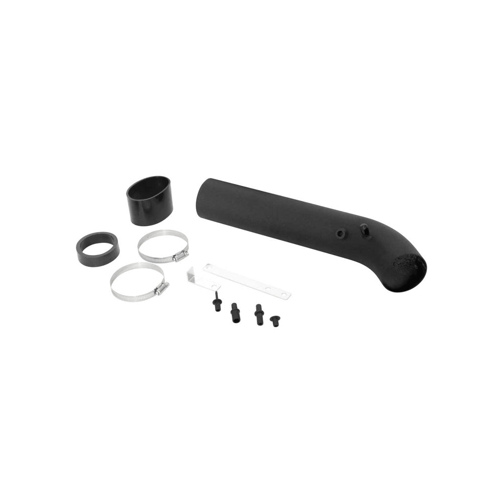 Universal Air Intake Tube Aluminum Black - SPE8219K Vinyasa Automotive
