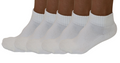 1/4 Crew Bamboo Viscose Socks Unisex Natural Color - 5-Pack Spun Bamboo