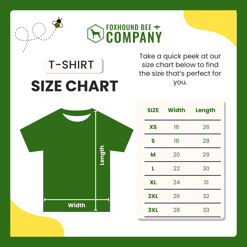 Skep Beekeeping Tee Shirt Foxhound Bee Company